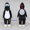 Custom Black and White Dragon Character with a Shell Mascot Costume Adult Full Body Suit for Theme Parties Custom Black and White Dragon Character with a Shell Mascot Costume Adult Full Body Suit for Theme Parties