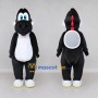 Custom Black and White Dragon Character with a Shell Mascot Costume Adult Full Body Suit for Theme Parties