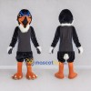 Custom Black and Orange Eagle Character in Sportswear Mascot Costume Adult Full Body Suit for Sports Events Custom Black and Orange Eagle Character in Sportswear Mascot Costume Adult Full Body Suit for Sports Events
