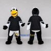 Custom Black and White Bird Character in Sportswear Mascot Costume Adult Full Body Suit for Sports Events Custom Black and White Bird Character in Sportswear Mascot Costume Adult Full Body Suit for Sports Events