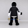 Custom Black and White Bird Character in Sportswear Mascot Costume Adult Full Body Suit for Sports Events Custom Black and White Bird Character in Sportswear Mascot Costume Adult Full Body Suit for Sports Events