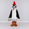 Custom Black and Red Woodpecker Character Mascot Costume Adult Full Body Suit for Wildlife Events Custom Black and Red Woodpecker Character Mascot Costume Adult Full Body Suit for Wildlife Events
