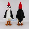 Custom Black and Red Woodpecker Character Mascot Costume Adult Full Body Suit for Wildlife Events Custom Black and Red Woodpecker Character Mascot Costume Adult Full Body Suit for Wildlife Events