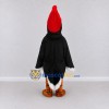 Custom Black and Red Woodpecker Character Mascot Costume Adult Full Body Suit for Wildlife Events Custom Black and Red Woodpecker Character Mascot Costume Adult Full Body Suit for Wildlife Events