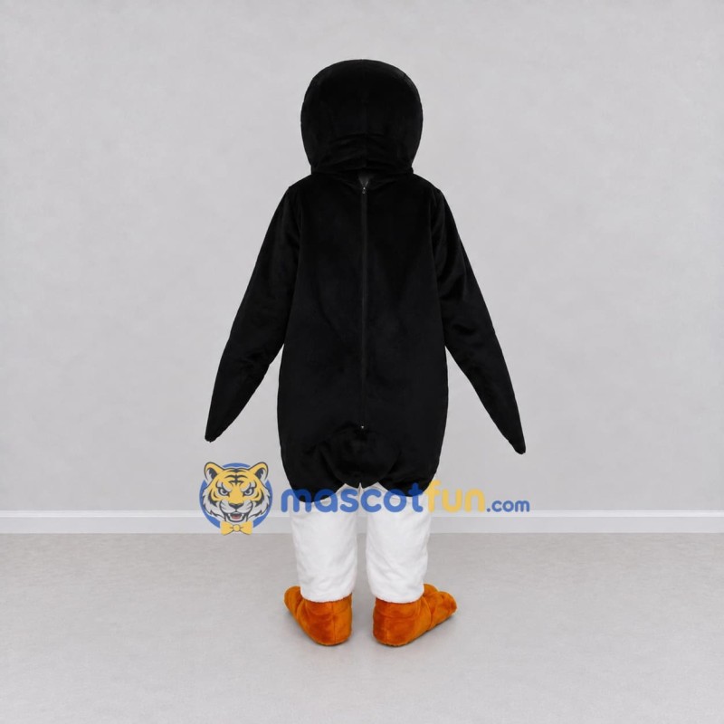 Custom Black and White Puffin Mascot Costume Adult Full Body Suit for Ocean Events Custom Black and White Puffin Mascot Costume Adult Full Body Suit for Ocean Events