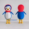 Custom Blue and White Penguin Character with a Hood Mascot Costume Adult Full Body Suit for Winter Events Custom Blue and White Penguin Character with a Hood Mascot Costume Adult Full Body Suit for Winter Events