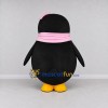 Custom Black and White Penguin with a Pink Scarf Mascot Costume Adult Full Body Suit for Winter Events Custom Black and White Penguin with a Pink Scarf Mascot Costume Adult Full Body Suit for Winter Events