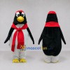 Custom Black and White Penguin with a Red Scarf Mascot Costume Adult Full Body Suit for Winter Events Custom Black and White Penguin with a Red Scarf Mascot Costume Adult Full Body Suit for Winter Events