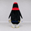Custom Black and White Penguin with a Red Scarf Mascot Costume Adult Full Body Suit for Winter Events Custom Black and White Penguin with a Red Scarf Mascot Costume Adult Full Body Suit for Winter Events
