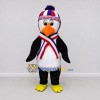 Custom Black and White Penguin in a Winter Hat and Scarf Mascot Costume Adult Full Body Suit for Winter Events Custom Black and White Penguin in a Winter Hat and Scarf Mascot Costume Adult Full Body Suit for Winter Events