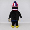 Custom Black and White Penguin in a Winter Hat and Scarf Mascot Costume Adult Full Body Suit for Winter Events Custom Black and White Penguin in a Winter Hat and Scarf Mascot Costume Adult Full Body Suit for Winter Events