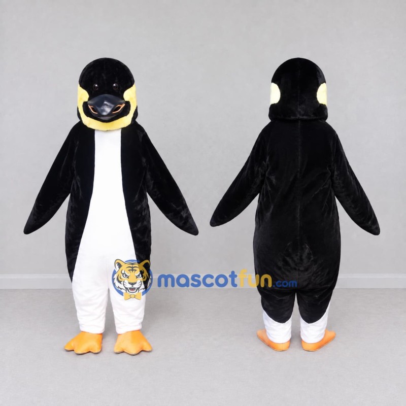 Custom Black and White Penguin Mascot Costume Adult Full Body Suit for Ocean Events Custom Black and White Penguin Mascot Costume Adult Full Body Suit for Ocean Events