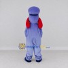Custom Lavender and White Dog Character with a Hat Mascot Costume Adult Full Body Suit for Theme Parties Custom Lavender and White Dog Character with a Hat Mascot Costume Adult Full Body Suit for Theme Parties