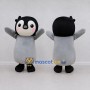 Custom Gray and Black Penguin Chick Character Mascot Costume Adult Full Body Suit for Winter Events