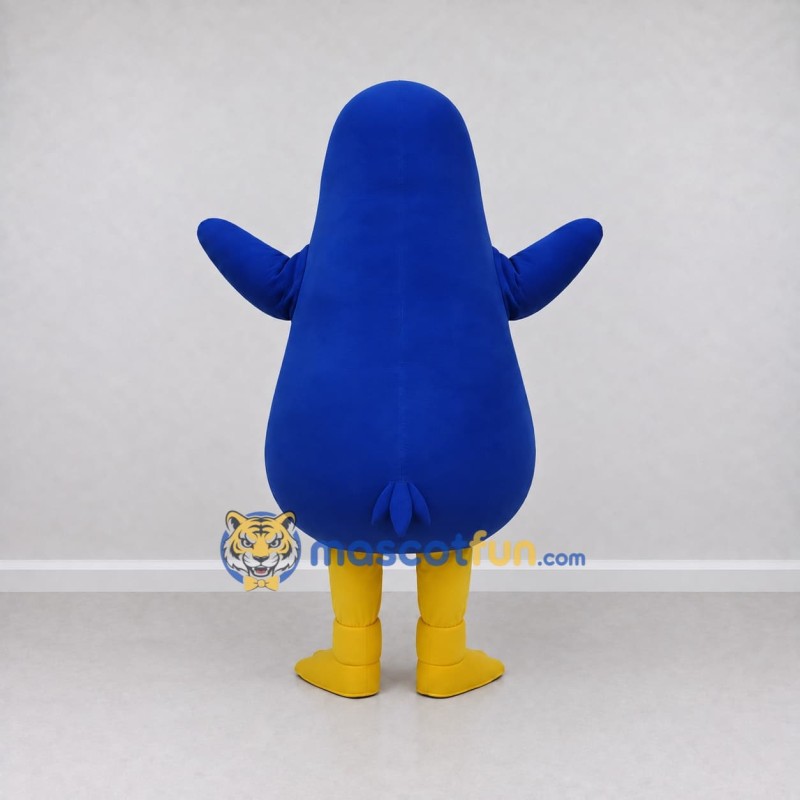 Custom Blue and White Penguin Character Mascot Costume Adult Full Body Suit for Ocean Events Custom Blue and White Penguin Character Mascot Costume Adult Full Body Suit for Ocean Events