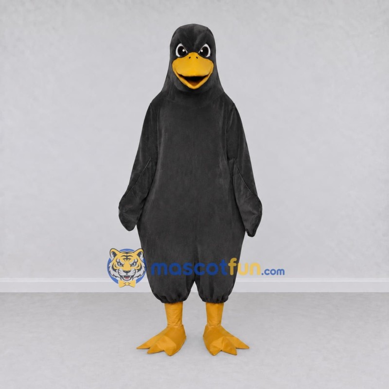 Custom Black and Yellow Bird Character Mascot Costume Adult Full Body Suit for School Events Custom Black and Yellow Bird Character Mascot Costume Adult Full Body Suit for School Events