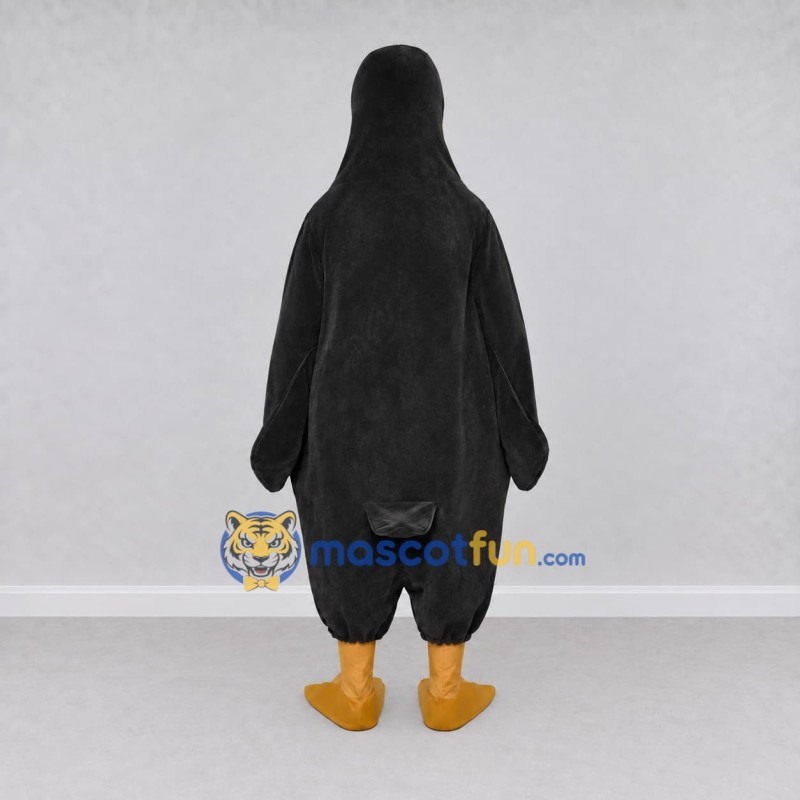 Custom Black and Yellow Bird Character Mascot Costume Adult Full Body Suit for School Events Custom Black and Yellow Bird Character Mascot Costume Adult Full Body Suit for School Events