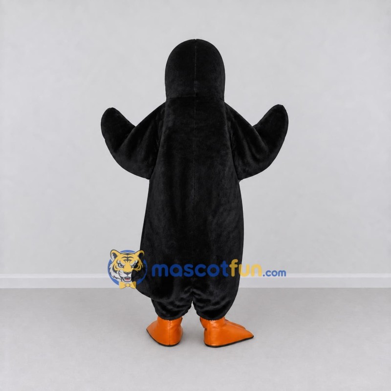 Custom Black and White Puffin Mascot Costume Adult Full Body Suit for Ocean Events Custom Black and White Puffin Mascot Costume Adult Full Body Suit for Ocean Events