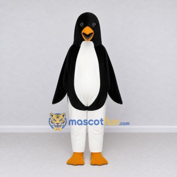 Custom Black and White Penguin Mascot Costume Adult Full Body Suit for Ocean Events Custom Black and White Penguin Mascot Costume Adult Full Body Suit for Ocean Events