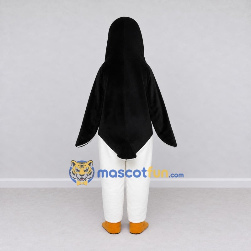 Custom Black and White Penguin Mascot Costume Adult Full Body Suit for Ocean Events Custom Black and White Penguin Mascot Costume Adult Full Body Suit for Ocean Events