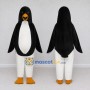 Custom Black and White Penguin Mascot Costume Adult Full Body Suit for Ocean Events