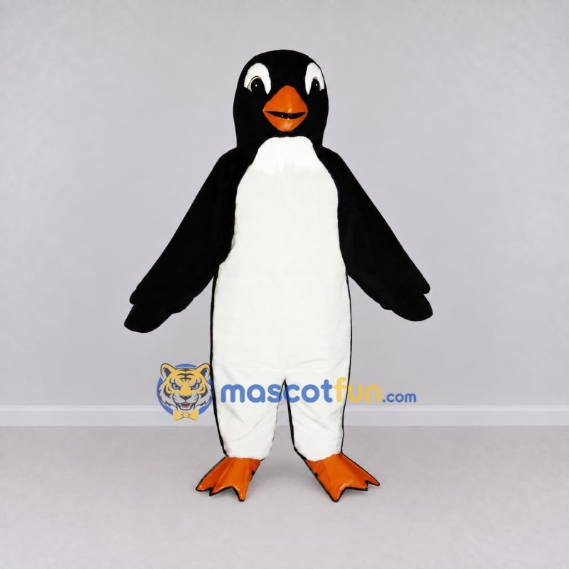 Custom Black and White Penguin Mascot Costume Adult Full Body Suit for Ocean Events Custom Black and White Penguin Mascot Costume Adult Full Body Suit for Ocean Events