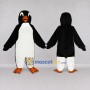 Custom Black and White Penguin Mascot Costume Adult Full Body Suit for Ocean Events