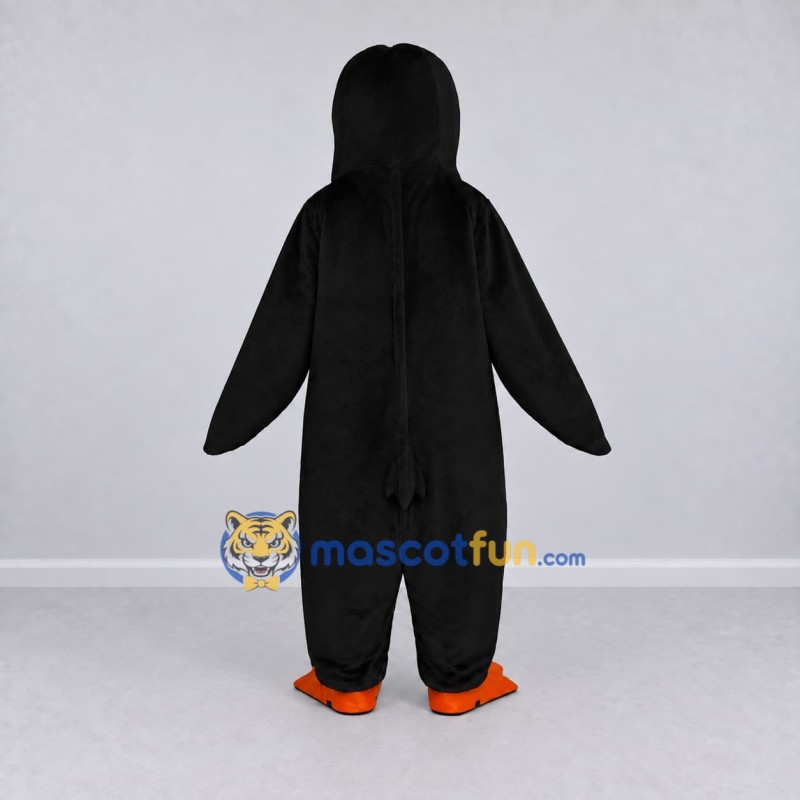 Custom Black and White Penguin Character Mascot Costume Adult Full Body Suit for School Events Custom Black and White Penguin Character Mascot Costume Adult Full Body Suit for School Events