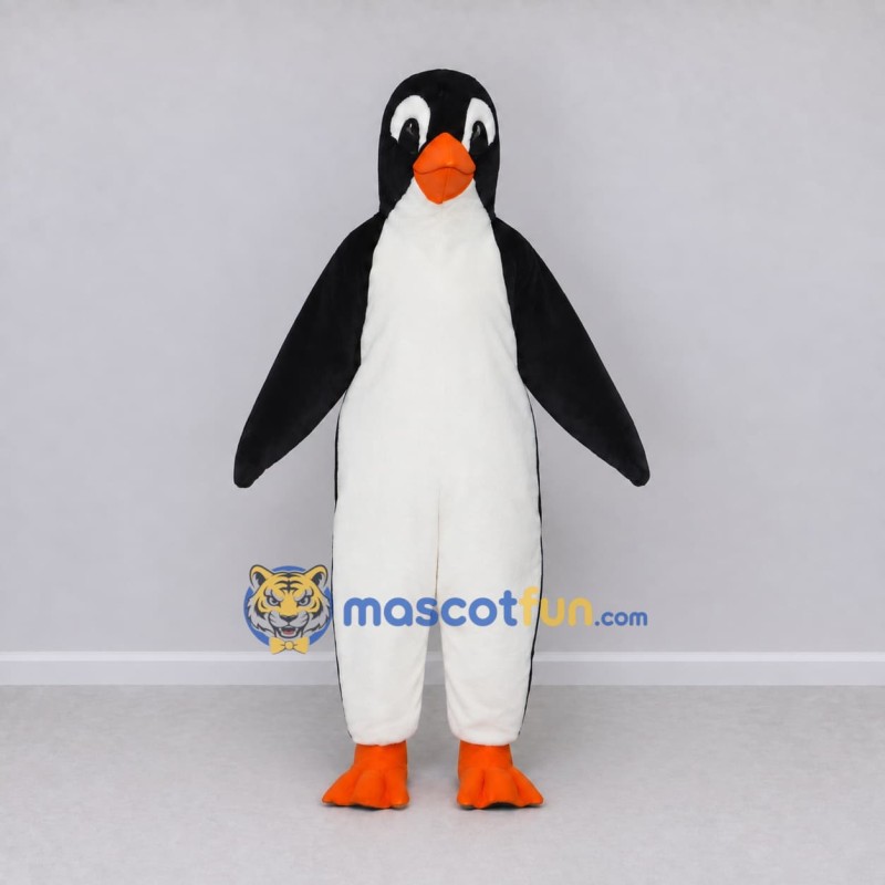 Custom Black and White Penguin Mascot Costume Adult Full Body Suit for Ocean Events Custom Black and White Penguin Mascot Costume Adult Full Body Suit for Ocean Events