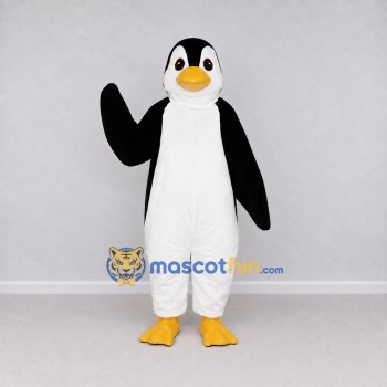 Custom Black and White Penguin Character Mascot Costume Adult Full Body Suit for School Events Custom Black and White Penguin Character Mascot Costume Adult Full Body Suit for School Events