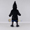 Custom Black and White Crested Bird Character Mascot Costume Adult Full Body Suit for Wildlife Events Custom Black and White Crested Bird Character Mascot Costume Adult Full Body Suit for Wildlife Events