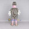 Custom Gray and White Ostrich Character Mascot Costume Adult Full Body Suit for Wildlife Events