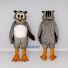 Custom Gray and White Owl Character Mascot Costume Adult Full Body Suit for School Events Custom Gray and White Owl Character Mascot Costume Adult Full Body Suit for School Events