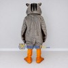 Custom Gray and White Owl Character Mascot Costume Adult Full Body Suit for School Events Custom Gray and White Owl Character Mascot Costume Adult Full Body Suit for School Events