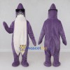 Custom Purple and White Shark Character with Sunglasses Mascot Costume Adult Full Body Suit for Ocean Events