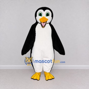 Custom Black and White Penguin Character Mascot Costume Adult Full Body Suit for School Events
