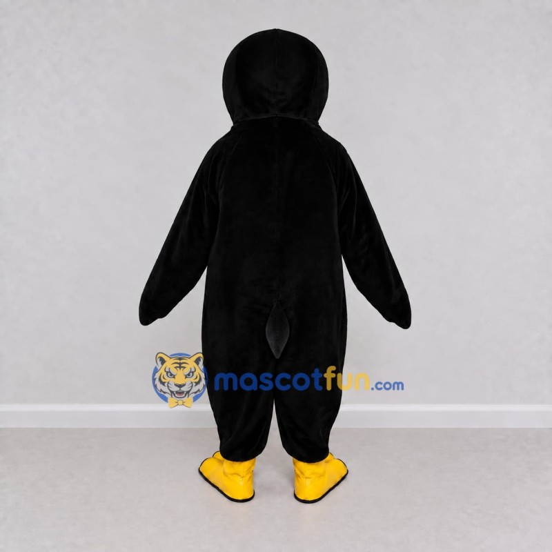 Custom Black and White Penguin Character Mascot Costume Adult Full Body Suit for School Events Custom Black and White Penguin Character Mascot Costume Adult Full Body Suit for School Events