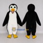 Custom Black and White Penguin Character Mascot Costume Adult Full Body Suit for School Events