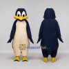 Custom Navy and Cream Penguin Character Mascot Costume Adult Full Body Suit for School Events
