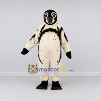 Custom Black and White Penguin Mascot Costume Adult Full Body Suit for Wildlife Events Custom Black and White Penguin Mascot Costume Adult Full Body Suit for Wildlife Events