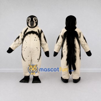 Custom Black and White Penguin Mascot Costume Adult Full Body Suit for Wildlife Events