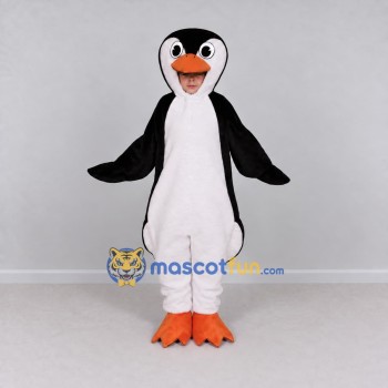 Custom Black and White Penguin Character Mascot Costume Adult Full Body Suit for Ocean Events Custom Black and White Penguin Character Mascot Costume Adult Full Body Suit for Ocean Events