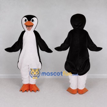 Custom Black and White Penguin Character Mascot Costume Adult Full Body Suit for Ocean Events