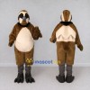 Custom Brown and Cream Owl Character Mascot Costume Adult Full Body Suit for Wildlife Events Custom Brown and Cream Owl Character Mascot Costume Adult Full Body Suit for Wildlife Events