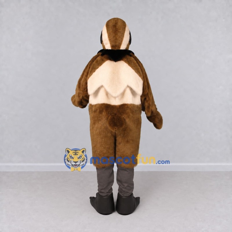 Custom Brown and Cream Owl Character Mascot Costume Adult Full Body Suit for Wildlife Events Custom Brown and Cream Owl Character Mascot Costume Adult Full Body Suit for Wildlife Events