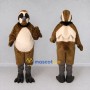 Custom Brown and Cream Owl Character Mascot Costume Adult Full Body Suit for Wildlife Events