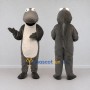 Custom Gray and White Dolphin Character Mascot Costume Adult Full Body Suit for Ocean Events