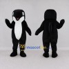 Custom Black and White Orca Character Mascot Costume Adult Full Body Suit for Ocean Events Custom Black and White Orca Character Mascot Costume Adult Full Body Suit for Ocean Events