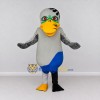 Custom Gray and Blue Bird Character Mascot Costume Adult Full Body Suit for Theme Parties Custom Gray and Blue Bird Character Mascot Costume Adult Full Body Suit for Theme Parties