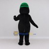 Custom Black and White Mole Character with a Headlamp Hat Mascot Costume Adult Full Body Suit for Theme Parties Custom Black and White Mole Character with a Headlamp Hat Mascot Costume Adult Full Body Suit for Theme Parties